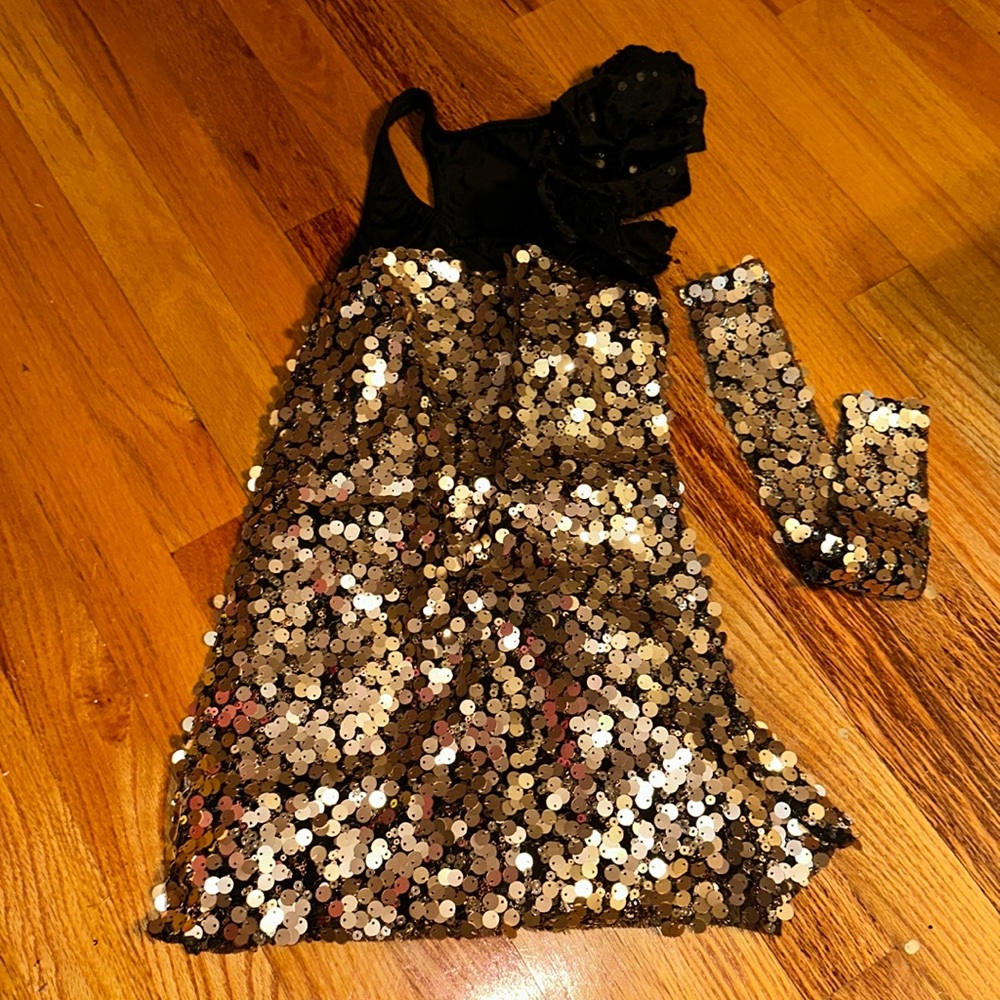 Kids | costume gallery gold and black dance costume